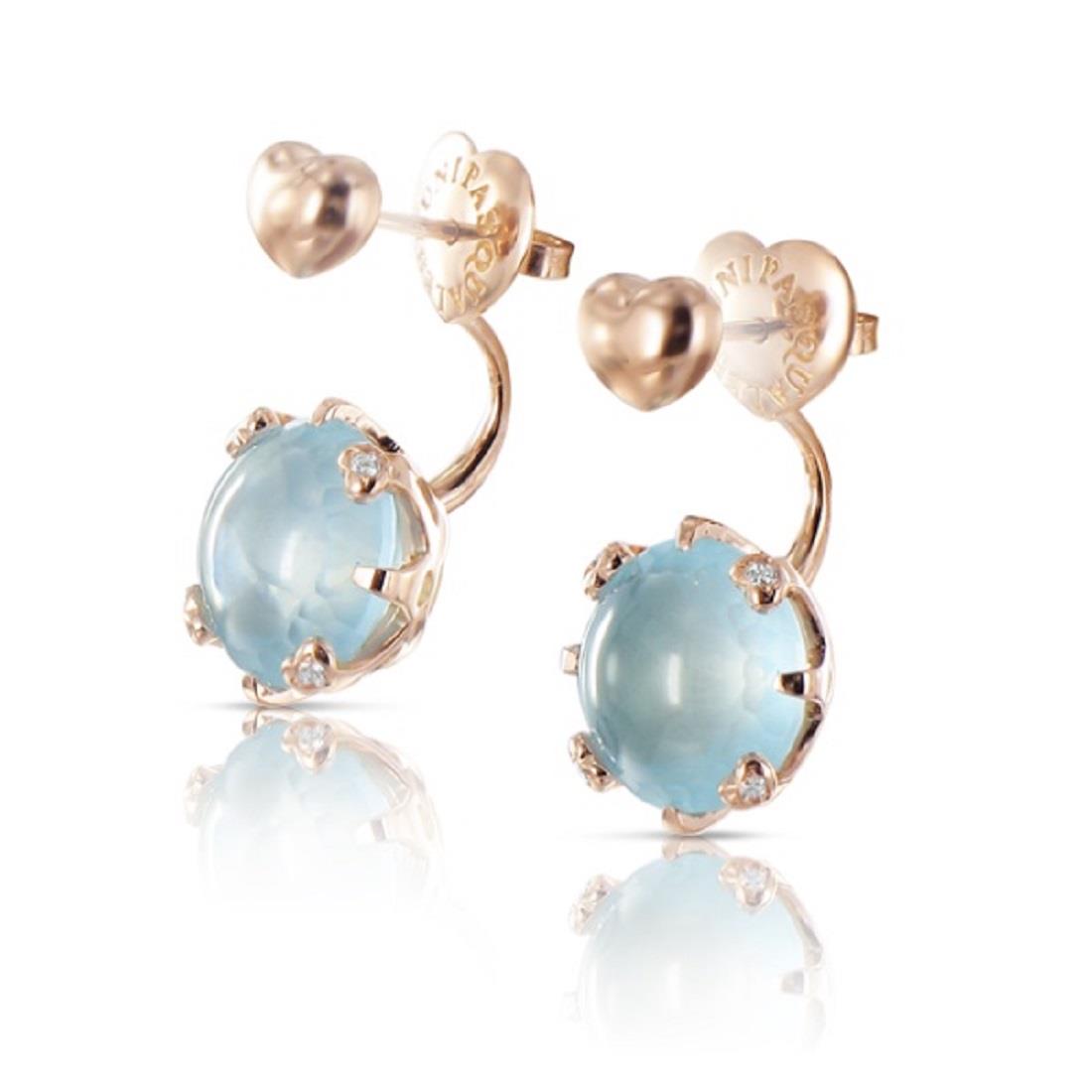 PASQUALE BRUNI Orecchinicon topazi azzurri