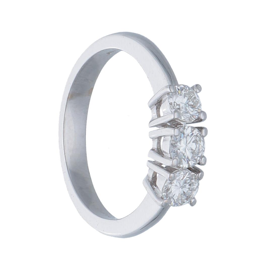 ALFIERI & ST. JOHN Anello trilogy con diamanti ct. 0,64