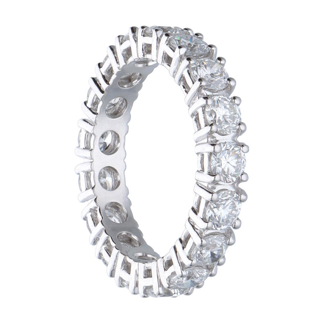 ALFIERI & ST. JOHN Anello eternity in oro bianco 2.27 ct