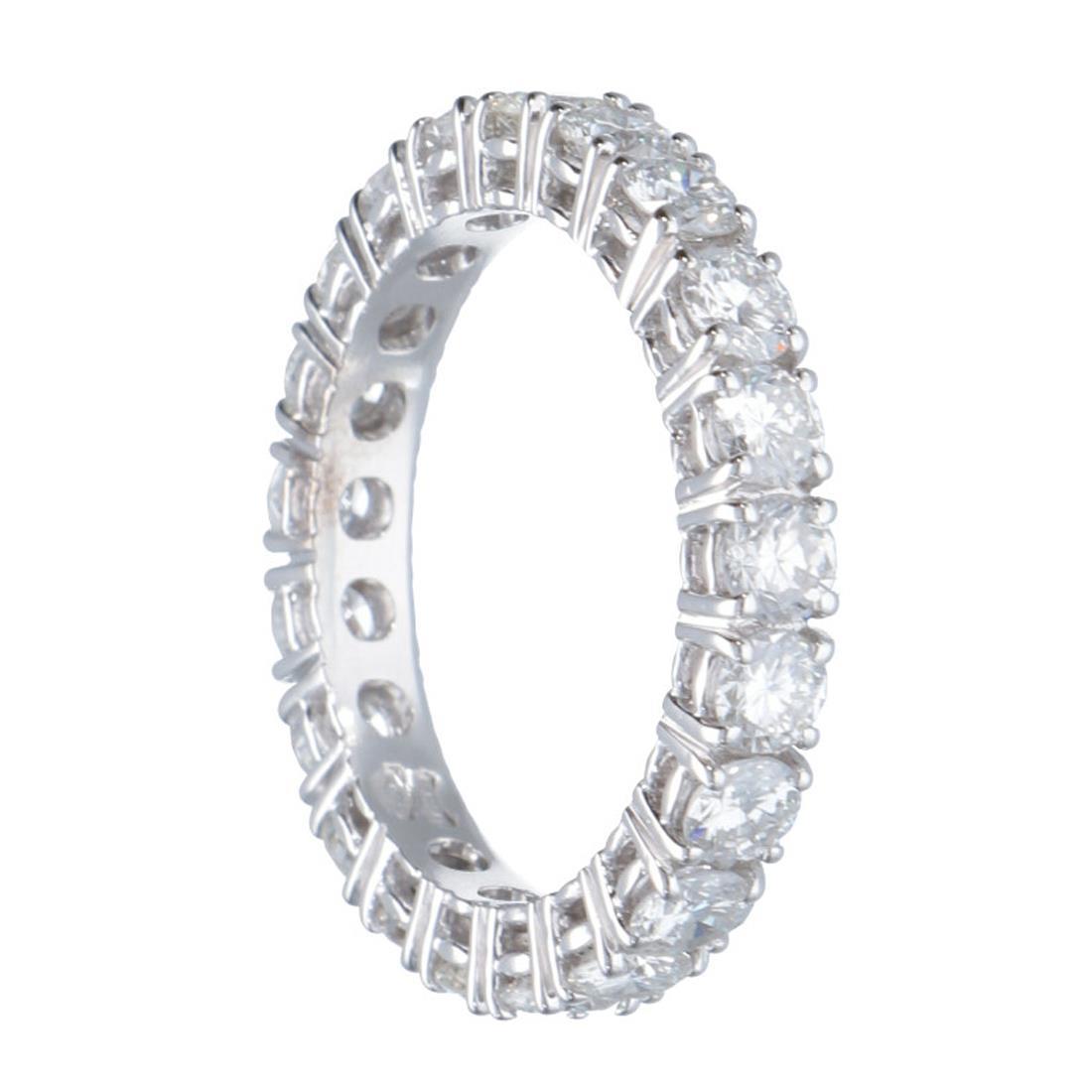 ALFIERI & ST. JOHN Anello eternity in oro bianco 1.86 ct