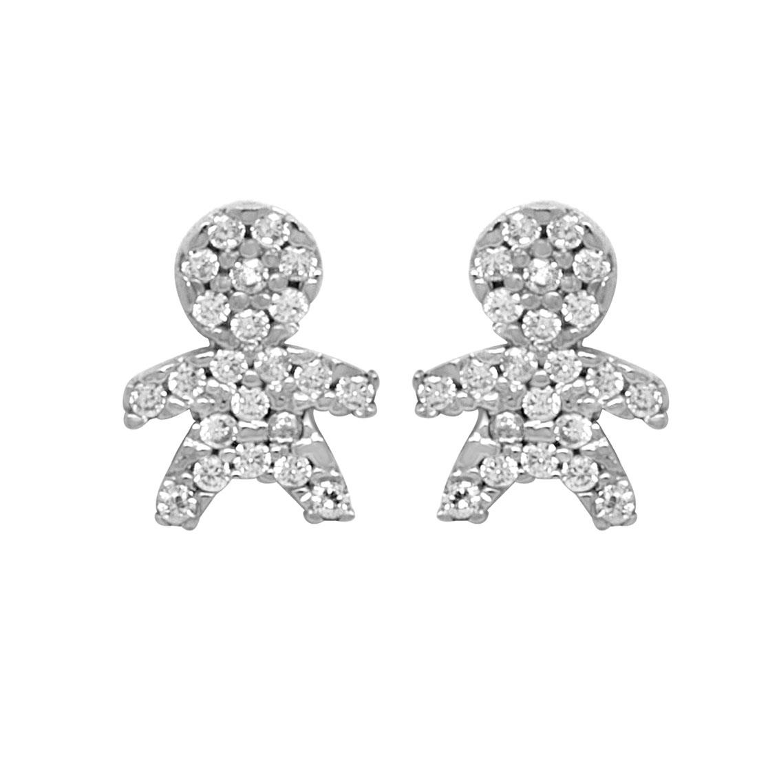 ORO&CO Orecchini con zirconi