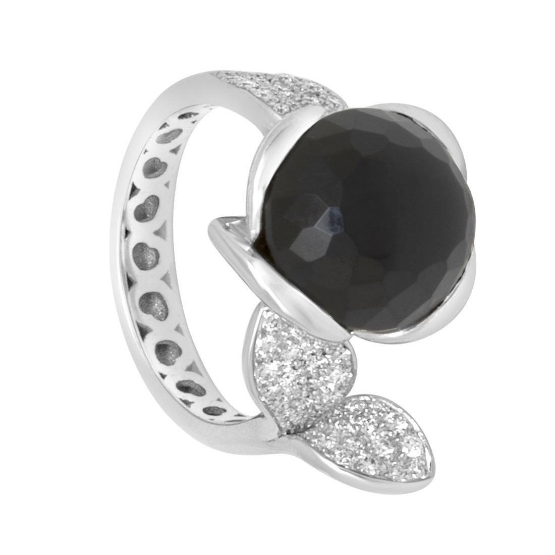 PASQUALE BRUNI Anello con diamanti e onice