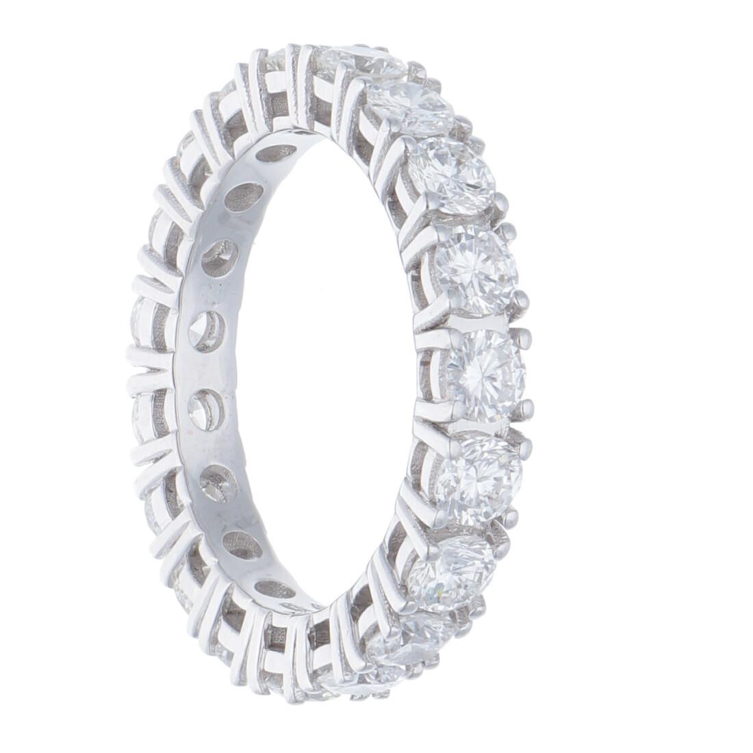 ALFIERI & ST. JOHN Anello eternity con diamanti ct 2,37