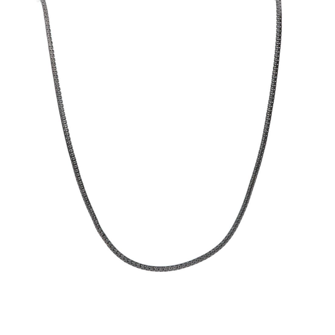 ALFIERI & ST. JOHN Collana tennis con diamanti neri