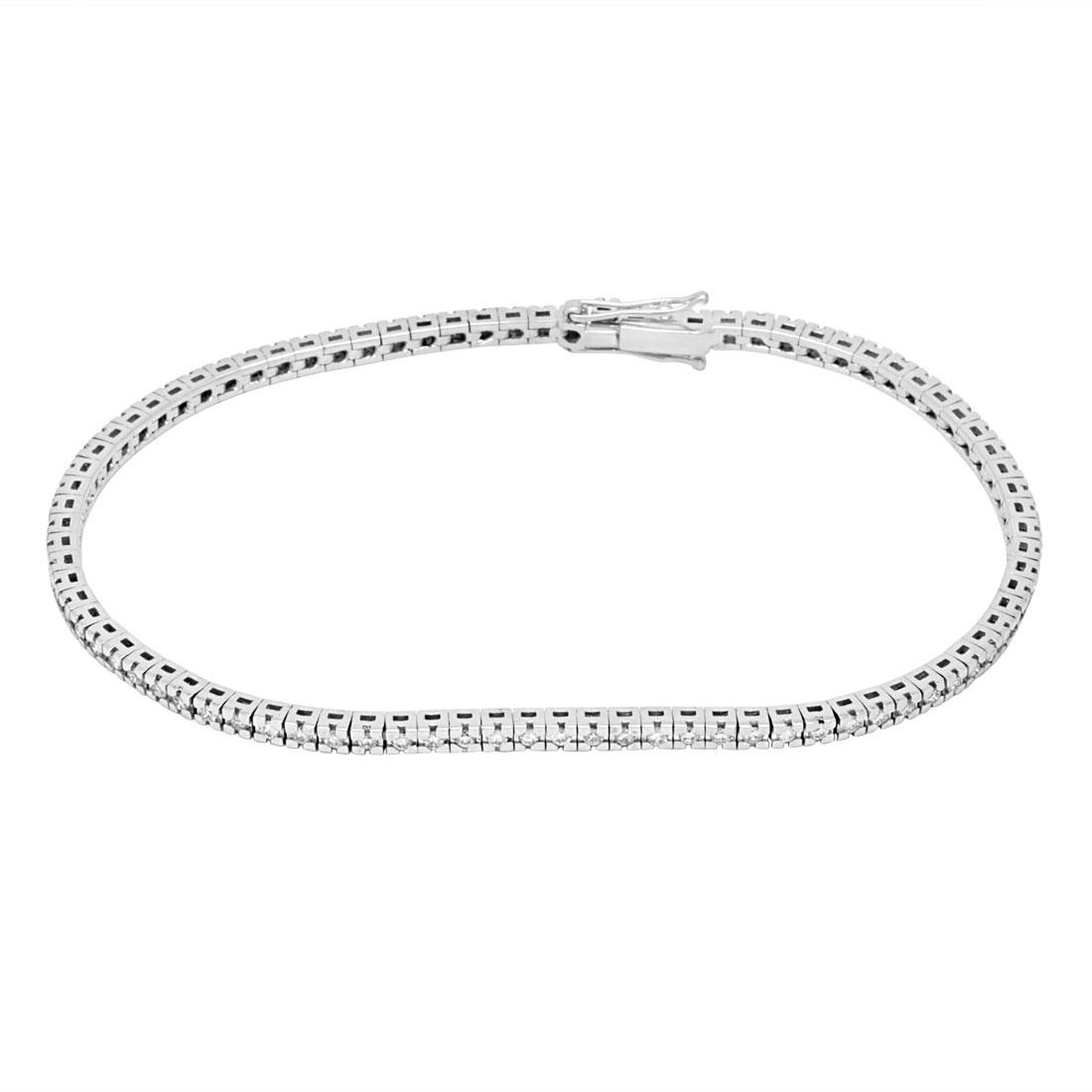 ORO&CO Bracciale tennis con diamanti ct. 0,96