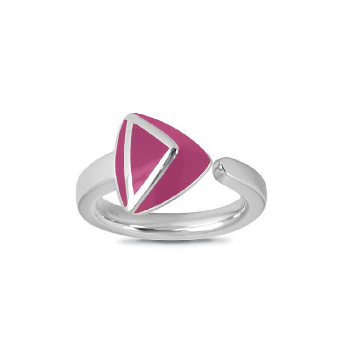 ALFIERI & ST. JOHN 925 Anello con smalto fucsia