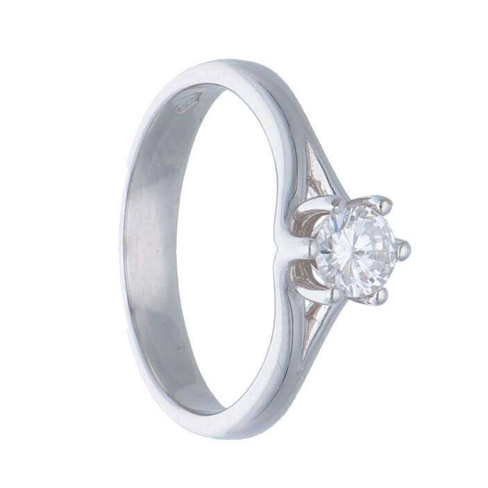 ORO&CO Anello solitario con diamante ct. 0,44