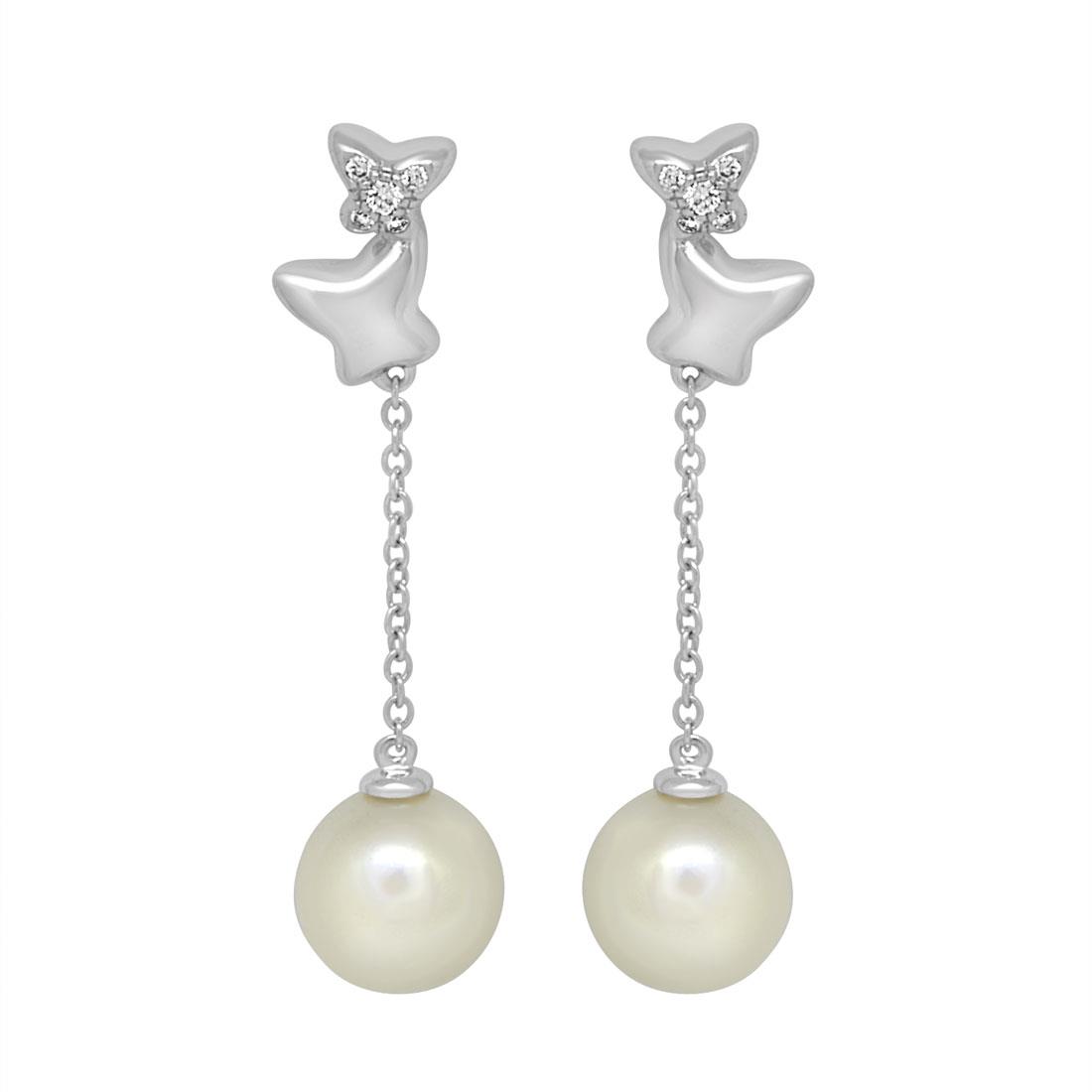 BLISS Orecchini con perle e diamanti