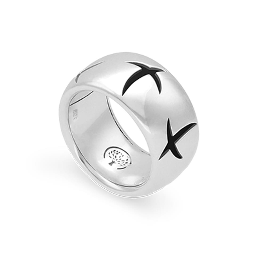 ALFIERI & ST. JOHN 925 Anello a fascia in argento, misura 16