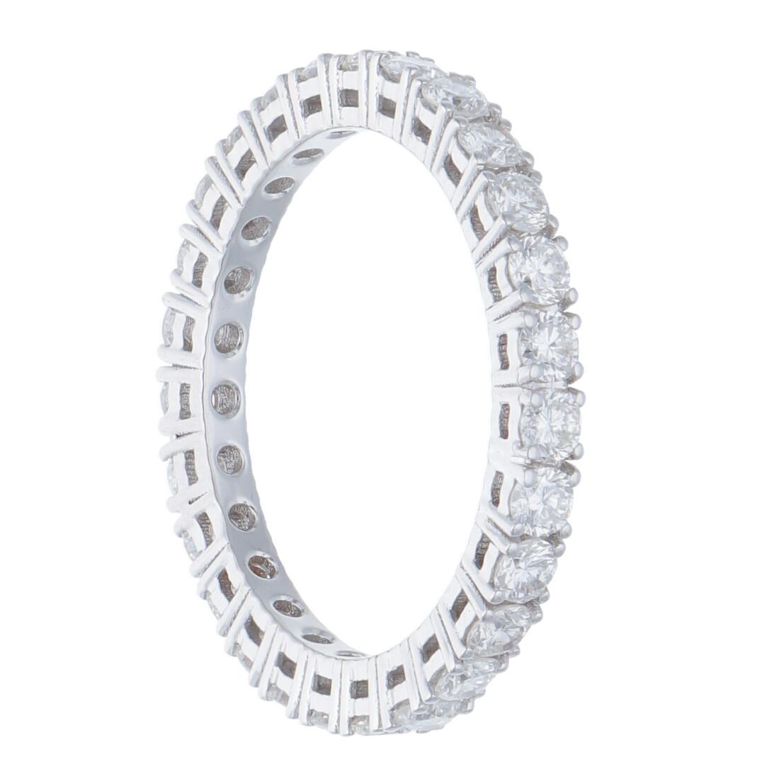 ALFIERI & ST. JOHN Anello eternity con diamanti ct 1,34