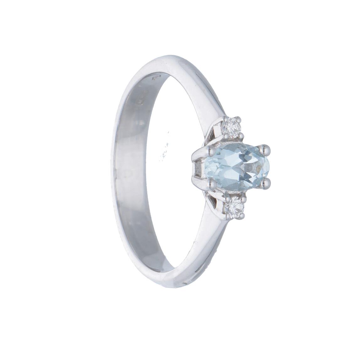 ALFIERI & ST. JOHN Anello con acquamarina