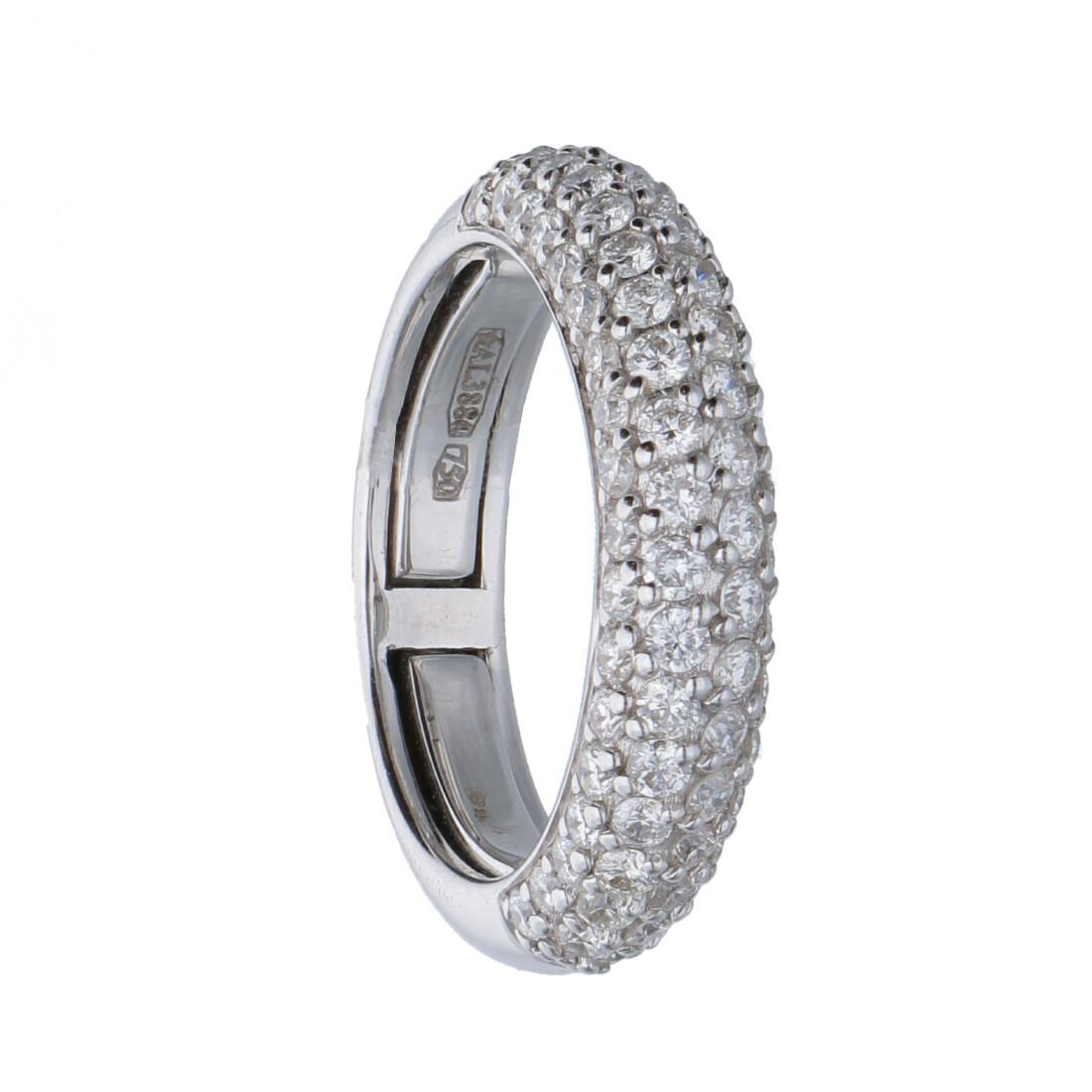 ALFIERI & ST. JOHN Anello eternity con diamanti bianchi